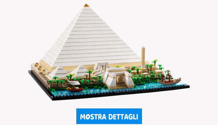 LEGO da regalare a Natale - La grande piramide di Giza