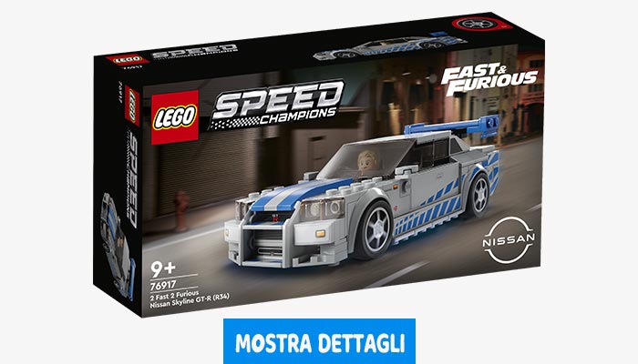 Scatola Set LEGO Nissan Skyline GT-R (R34) di 2 Fast 2 Furious