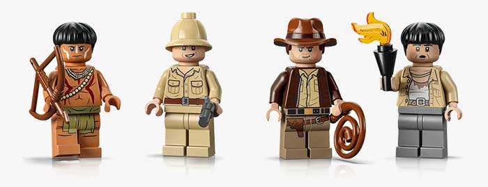 Recensione Lego Indiana Jones 77015 - i personaggi del set